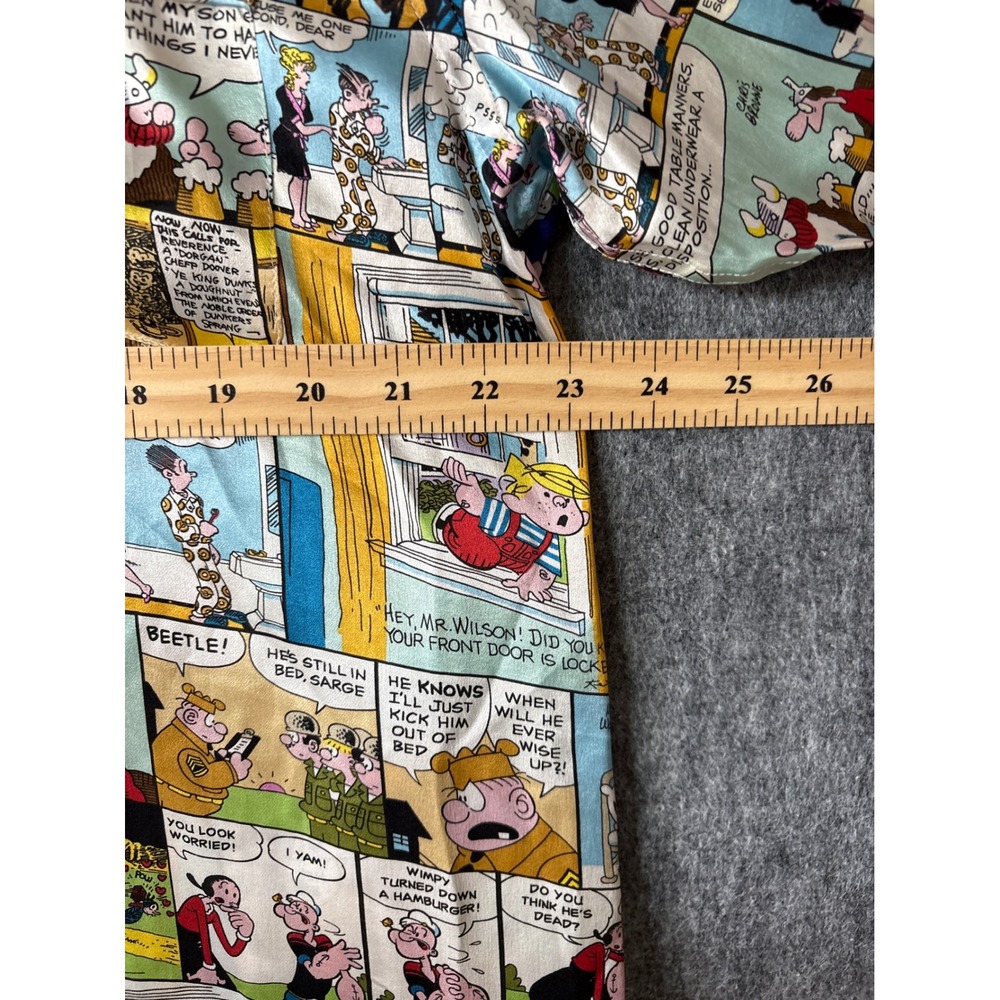 Universal Studios Comic Strip Shirt Womens Large Popeye Beetle Bailey Multicolor - Picture 8 of 8